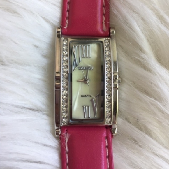 Terner Pink Rhinestone Watch - Picture 3 of 7